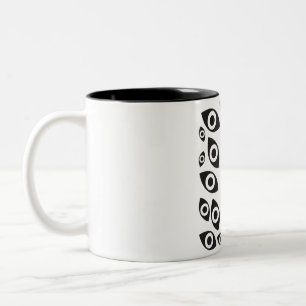 Archivist Eye Of The Void Pattern Two-Tone Coffee Mug