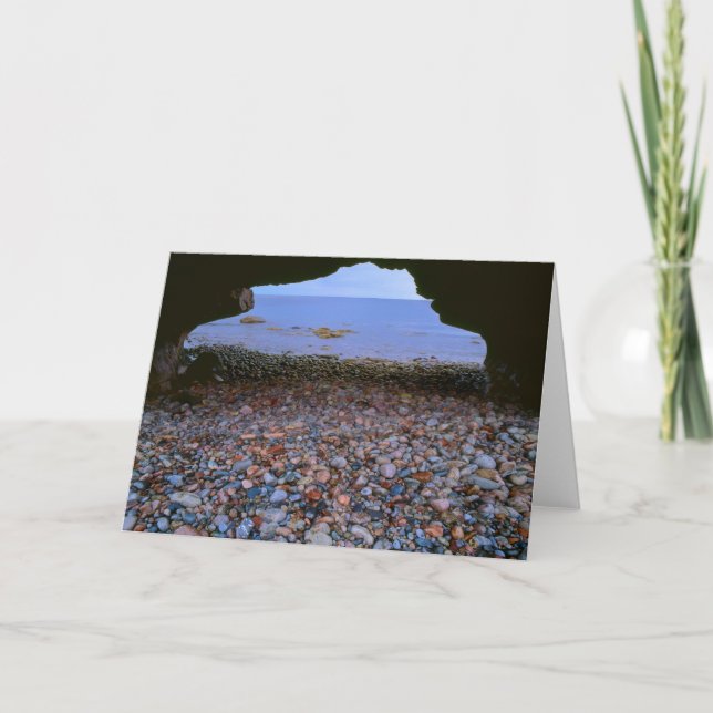 Archway Leads To Seascape Card (Front)