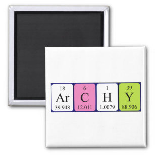 Archy periodic table name magnet