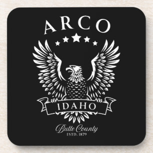 Arco Butte County Idaho Vintage Eagle Coaster