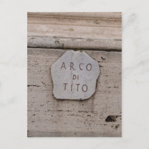 arco di tito stone postcard