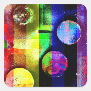 Arcobaleno 136 square sticker