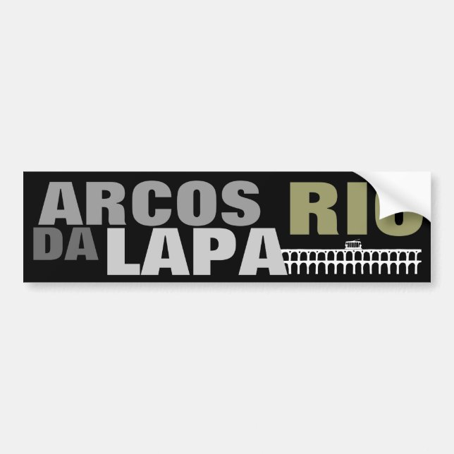 ARCOS DA LAPA - RIO BUMPER STICKER (Front)