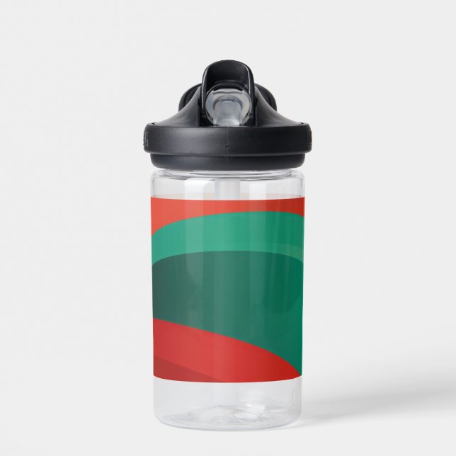 Arcs in vibrant colours water bottle (Front)