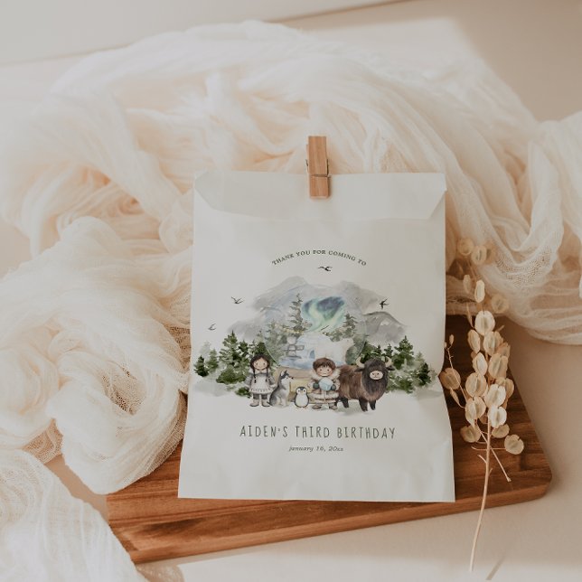Arctic Adventure Birthday Party Favour Bag (Creator Uploaded)