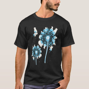 Arctic Animal Polar Bear Dandelion Polar Bear T-Shirt