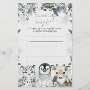 Arctic Animal Winter Onederland Guess Baby Food