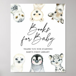 Arctic Animals Baby Shower Books For Baby Sign