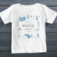 Arctic Animals Blue Winter Onederland 1st Birthday