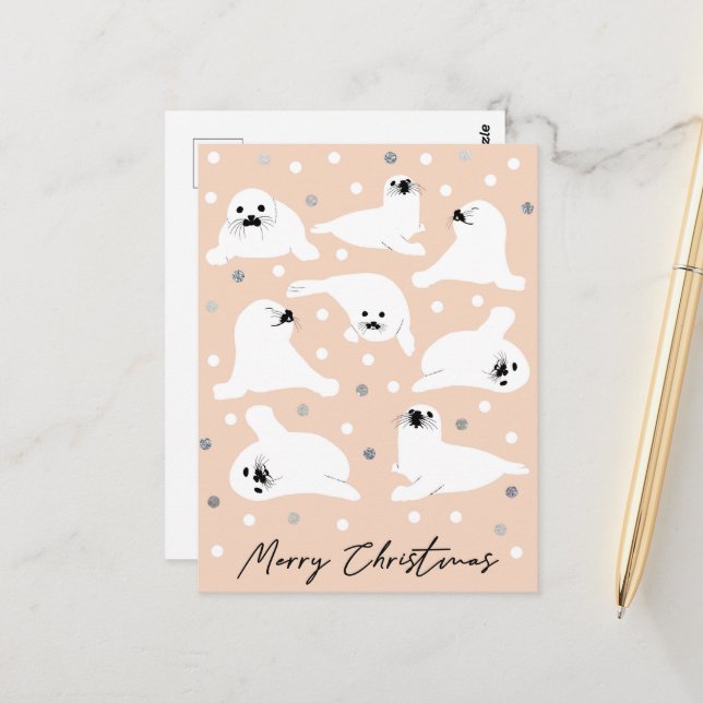 Arctic Animals Collection- Seals Postcard (Front/Back In Situ)