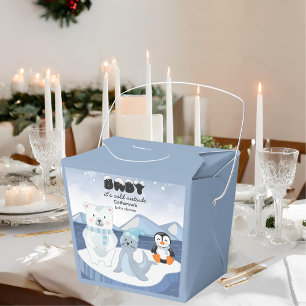 Arctic Animals Winter Wonderland Baby Shower Favour Box