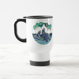 Arctic Art Bear Travel Mug Polar Bear Cup