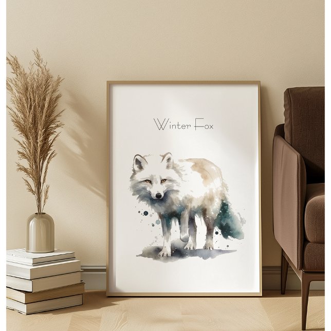 Arctic Beauty: Winter Fox custom Poster (Creator Uploaded)