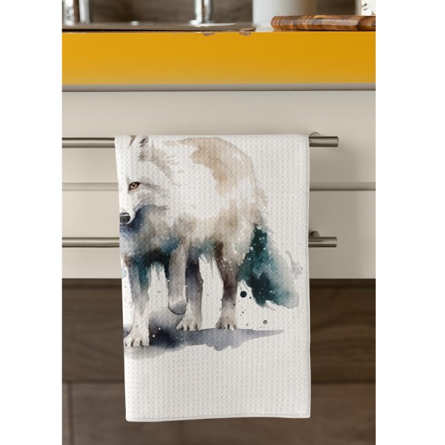 Arctic Beauty: Winter Fox custom Tea Towel (Creator Uploaded)