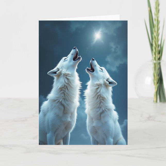 Arctic Birthday Howl Card (Front)