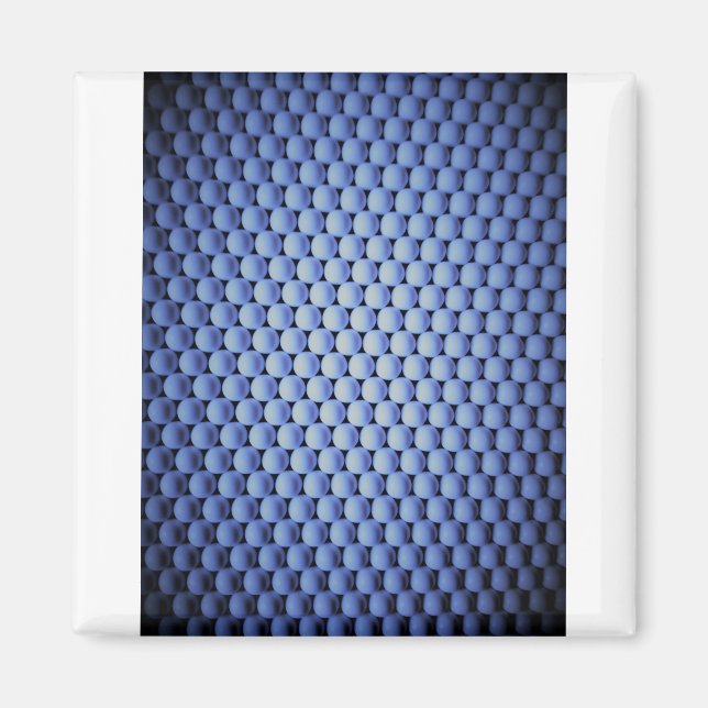 Arctic blue spheres magnet (Front)