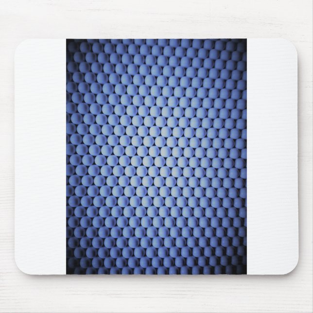 Arctic blue spheres mouse pad (Front)