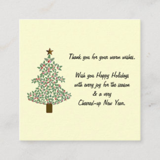 Arctic Christmas Tree Enclosure Card