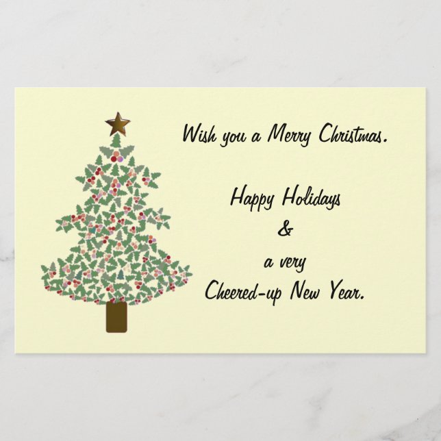 Arctic Christmas Tree Stationery (Front)