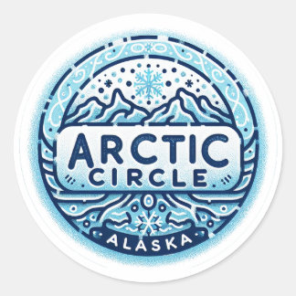 Arctic Circle Classic Round Sticker