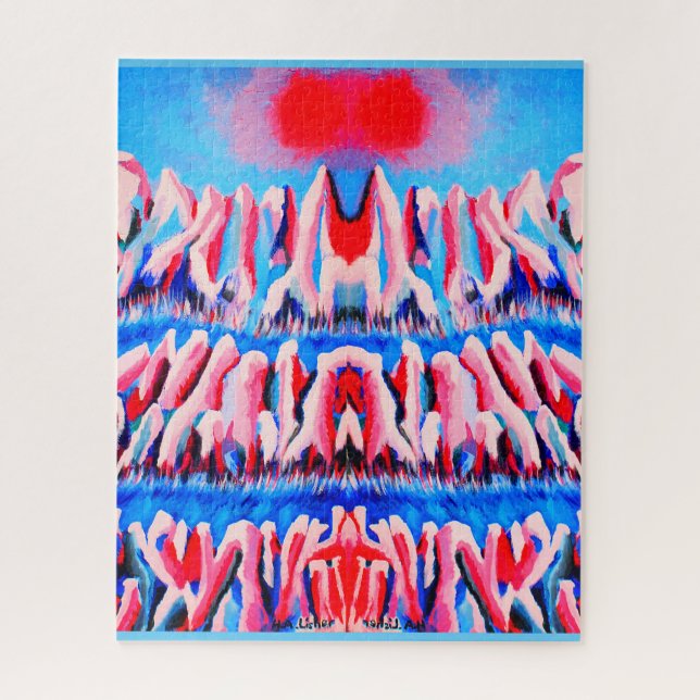 Arctic dawn art jigsaw puzzle (Vertical)