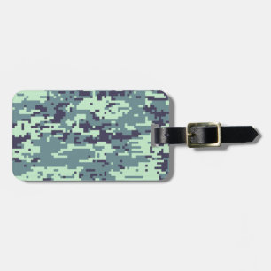 Arctic Digital Camo Pattern Luggage Tag