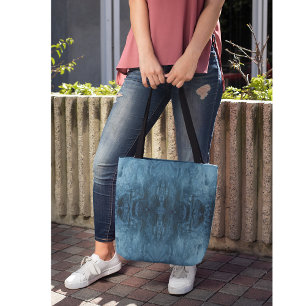 Arctic Elegance Psychedelic Ice Crystalline Tote Bag