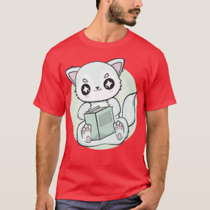 Arctic Fo With Book For Book Lover And Librarian T-Shirt