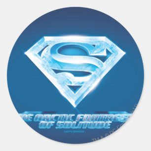 Arctic Fortress of Solitude Classic Round Sticker