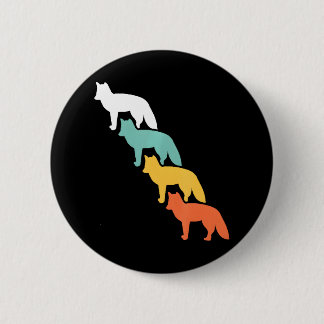 Arctic Fox 6 Cm Round Badge
