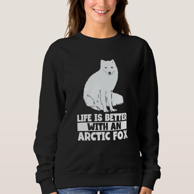 Arctic Fox Artic Animals Cute Artic Fox Pajamas  8 Sweatshirt (Front)