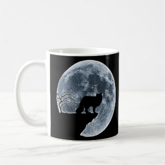 Arctic Fox Halloween Costume Moon Silhouette Coffee Mug