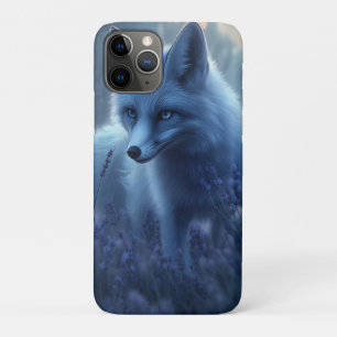 Arctic Fox in Lavender Field at Dusk iPhone 11 Pro Case