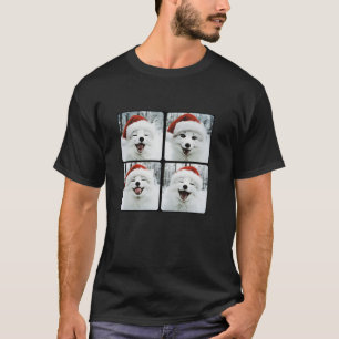 Arctic Fox In Santa Hat Christmas T-Shirt
