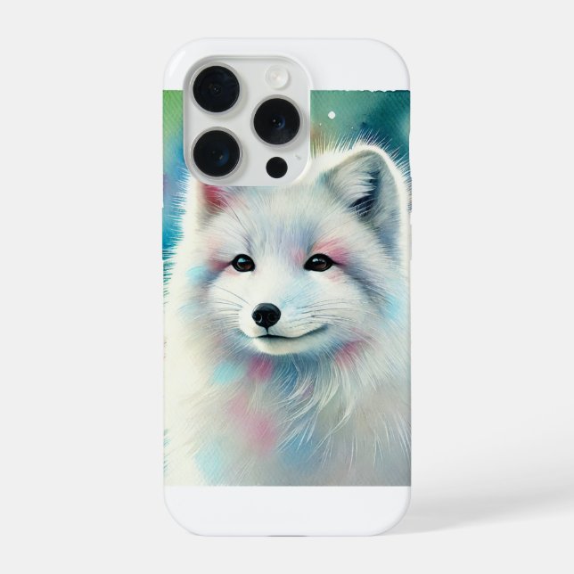 Arctic fox in winter light 151024AREF148 - Waterco iPhone Case (Back)