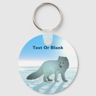 Arctic Fox Key Ring