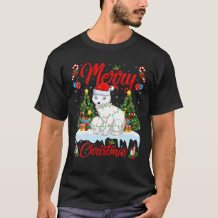 Arctic Fox Lover Xmas Lighting Santa Arctic Fox Ch T-Shirt