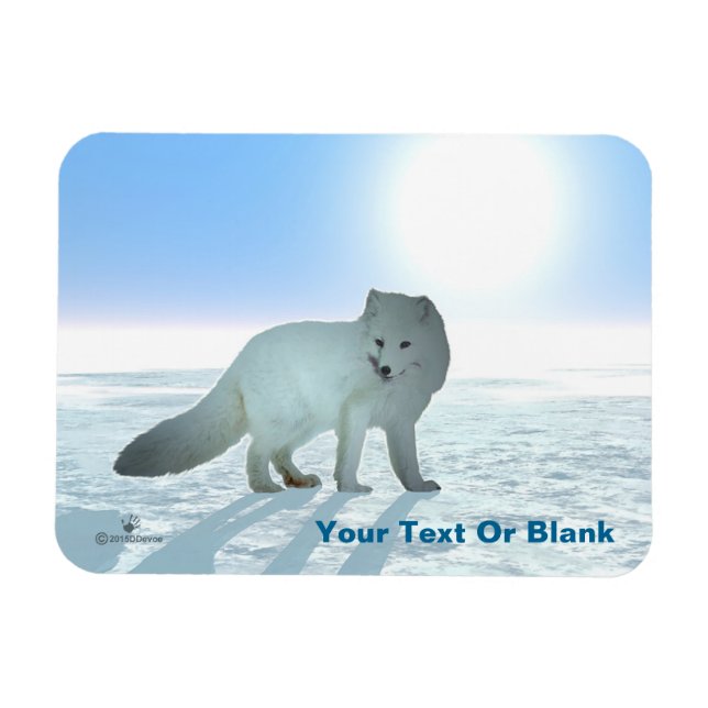 Arctic Fox Magnet (Horizontal)