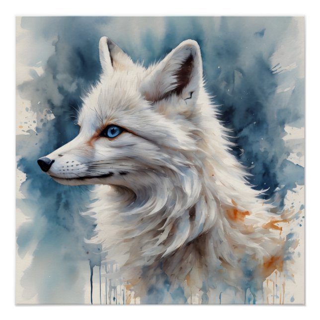 Arctic Fox no 1 Glossy Poster (Front)