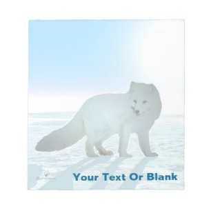 Arctic Fox Notepad