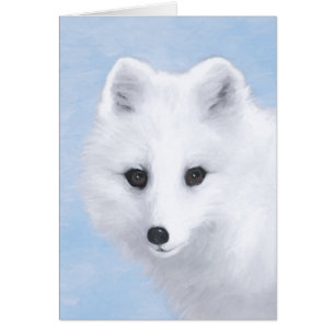 Arctic Fox Painting - Original Wildlife Art