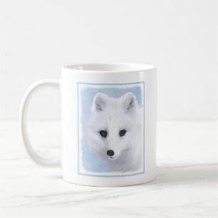 Arctic Fox Painting - Original Wildlife Art Coffee Mug