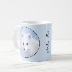 Arctic Fox Painting - Original Wildlife Art Coffee Mug