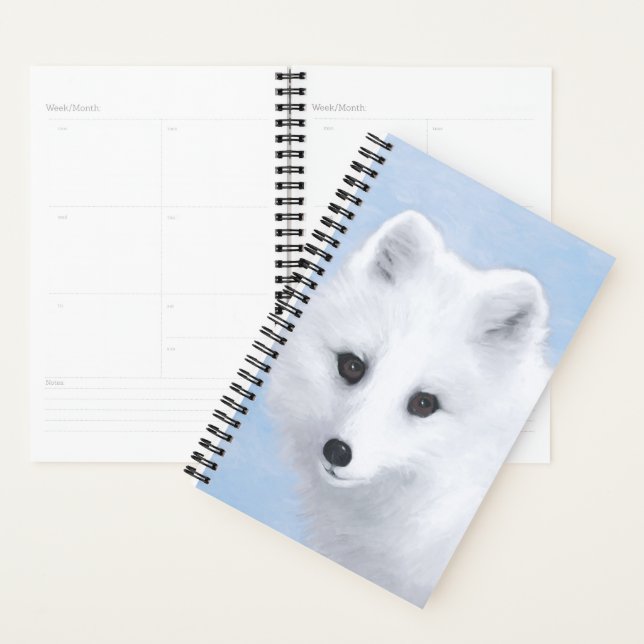 Arctic Fox Painting - Original Wildlife Art Planner (Display)