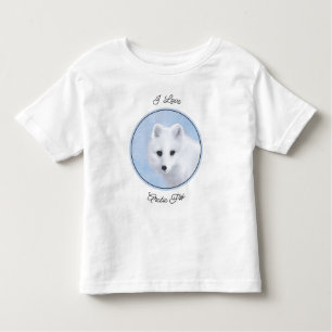 Arctic Fox Painting - Original Wildlife Art Toddler T-Shirt