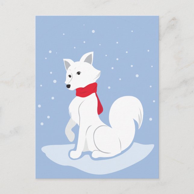 Arctic Fox Postcard (Front)