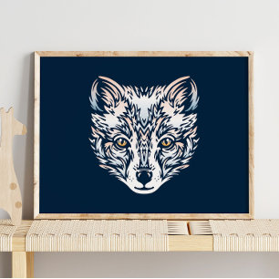 Arctic Fox Printable Wall Art   Digital Download