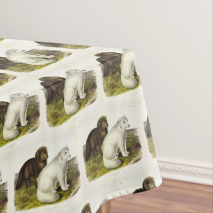 Arctic Fox (White Fox, Polar Fox, Snow Fox) Tablecloth