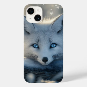 Arctic Fox with Mesmerizing Blue Eyes Case-Mate iPhone 14 Case