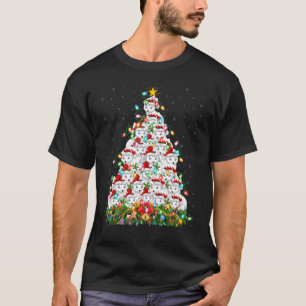 Arctic Fox Xmas Lights Santa Arctic Fox Christmas T-Shirt